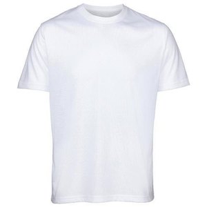 Camiseta Casual de Manga Corta para Hombre, Blanca, Mezcla de Algodón, Tejido Ecológico, Impresión de Serigrafía con Logotipo Personalizado, Suave, Cómoda y Duradera - Product Image 1