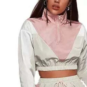 Ensemble de survêtement 2 pièces pour femme, coupe-vent léger avec fermeture éclair, respirant, pour le sport, la course, la gym et les loisirs - Product Image 4