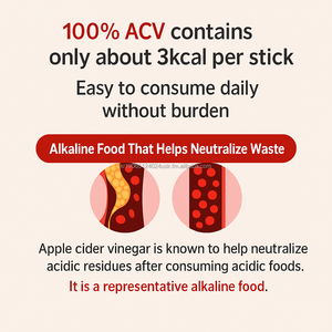 ผงน้ำส้มสายชูแอปเปิ้ลไซเดอร์ออร์แกนิกจากเกาหลี14ซองสำหรับดีท็อกซ์และการย่อยอาหาร - Product Image 5