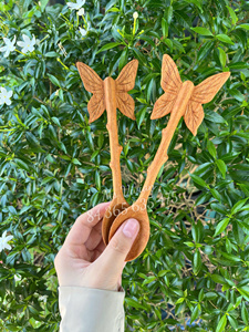 Butterfly Wooden <b>Coffee</b> <b>Spoon</b> Custom Engraved Logo Eco-Friendly Asian Zen Design Red Wood Handle Vietnam Flower Wooden <b>Spoon</b> - Product Image 3