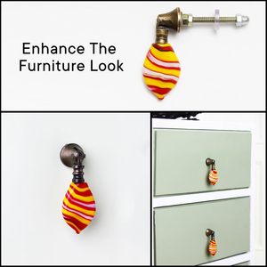 Bulk Artistic Glass Drop <b>Drawer</b> <b>Knobs</b> Vintage Hanging Style Cabinet <b>Pulls</b> Multicolor Decorative Furniture <b>Knobs</b> <b>and</b> <b>Pulls</b> - Product Image 2
