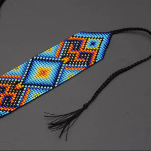 กำไลข้อมือทรงเรขาคณิตสุดฮิต, กำไลข้อมือทรงเรขาคณิตแบบชนเผ่า, กำไลข้อมือลูกปัด, กำไลข้อมือลูกปัดแบบพื้นเมือง, กำไลข้อมือลูกปัดเม็ดเล็ก - Product Image 6