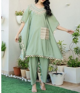 2026 Gran Venta Hermoso Traje Kaftan de Dubái para Mujer, Kaftan Hecho a Mano, Ropa Islámica Tradicional y Accesorios Diseñados para Musulmanas - Product Image 4