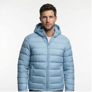 Venta al por mayor de ropa personalizada para hombre, Parka de verano informal, chaqueta acolchada a prueba de viento, fabricación de chaquetas 2025, plumas de pato - Product Image 1