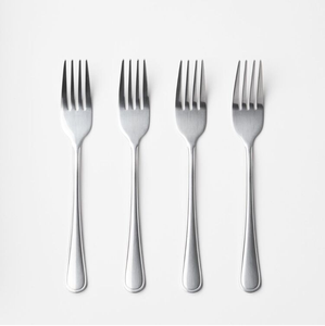 Ensemble de fourchettes en acier inoxydable, 12 pièces, 4 dents, finition miroir, modernes, pour desserts et gâteaux, compatibles lave-vaisselle, à prix avantageux - Product Image 3