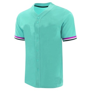 Camiseta de béisbol de malla de poliéster transpirable con estampado personalizado con mangas de secado rápido antibacteriano Unisex Tallas grandes - Product Image 5