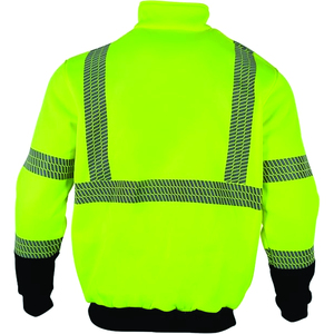 High Visibility Safety <b>Jacket</b> Pink Reflective Waterproof Workwear with <b>Silver</b> Stripes and Black Trim - Product Image 4