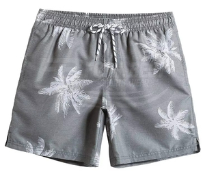 กางเกงขาสั้นชายแบบขายส่ง ความยาวระดับเข่า เป็นมิตรกับสิ่งแวดล้อม แห้งเร็ว ยืดได้ 4 ทิศทาง กางเกงว่ายน้ำ บริการสกรีนโลโก้หรูหราตามสั่ง รับผลิตแบบ OEM - Product Image 2