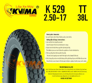 ยางในมอเตอร์ไซค์ KUMA K529 ยางธรรมชาติ แข็งแกร่งพิเศษ ขนาด 2.75-17 ถึง 3.50-18 สำหรับทุกสภาพพื้นผิวออฟโรด ใหม่ - Product Image 6