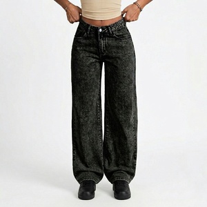 Medium Wash Embroidered Vintage Summer Spring Women's High Waist Straight Leg <b>Jeans</b> Bow <b>Button</b> Loose Casual Solid Breathable - Product Image 5