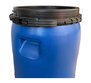 Fût en plastique incassable de 30 L, matériau HDPE durable, couvercle hermétique, seaux et barils recyclables pour le stockage de produits chimiques, d'aliments et d'eau - Product Image 2