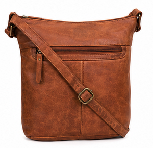 Vintage Bohemian Fashion Genuine <b>Leather</b> Crossbody <b>Bag</b> for Women Summer Autumn Casual Shoulder Sling Purse with Adjustable Strap - Product Image 1
