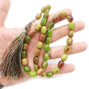 Perles de Tasbih en Résine d'Ambre Indienne de Haute Qualité, Pièce Unique, Bonne Qualité, Ange pour Chapelet de Prière Islamique - Product Image 5