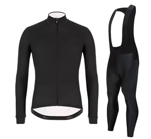 Ensemble de maillot de cyclisme pour hommes personnalisé OEM ODM, séchage rapide, respirant, en maille, tenue de cyclisme performante, maillot et short de vélo - Product Image 1