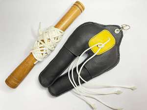 DISCOVER IMPEX - Señuelo de Entrenamiento Profesional para Halcón y Solapa, de Cuero, con Cuerda, Mango de Madera, Patrón de Camuflaje, Kit de Entrenamiento - Product Image 6