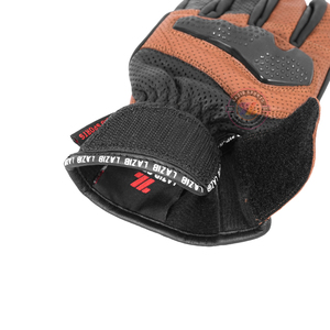 Gants de moto légers en cuir véritable pour l'été, respirants et perforés, en cuir de vachette, pour motards et cyclistes de rue - Product Image 6