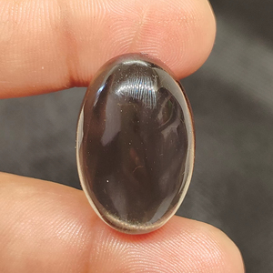 New Arrival Natural Smoky Quartz Round Smooth Cabochon High Polished Loose Handmade Light Black - Product Image 1