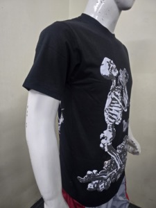 Camiseta de hombre 100% algodón con estampado personalizado, cuello redondo, corte regular, informal, lisa, ecológica, transpirable, de manga corta. - Product Image 3