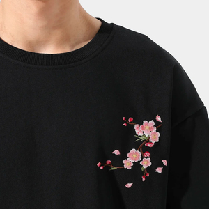 เสื้อสเวตเชิ้ตคอกลมผ้าฝ้าย 100% แบบกำหนดเองสำหรับผู้ชาย พิมพ์ลายกราฟิกโลโก้ มีซับในด้านหน้า สำหรับฤดูหนาว ขายส่ง แบบเรียบง่าย สวมใส่สบาย - Product Image 5