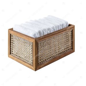 Panier de rangement en bambou et rotin LATTICE & WOOD pour chambre d'enfant - Product Image 2