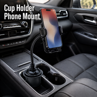 Support de téléphone universel rotatif à 360° pour voiture, support de téléphone portable réglable à col de cygne pour camion et SUV