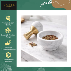 Novedad: Tarros de Sal de Mármol Ecológicos Hechos a Mano con Diseño Tradicional, Ligeros y de Lujo, Mortero y Pilón para Compradores Serios - Product Image 5