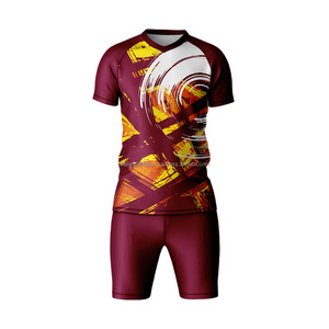 Vente chaude Collège Vintage Rétro Football Jersey Chemises Respirant À Séchage Rapide À Manches Courtes 100% Polyester Personnalisé Équipe De Football - Product Image 3