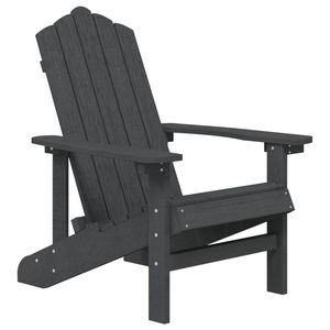HDPE antracite Adirondack sedie Patio con tavolo Premium esterno Set di mobili da giardino - Product Image 3