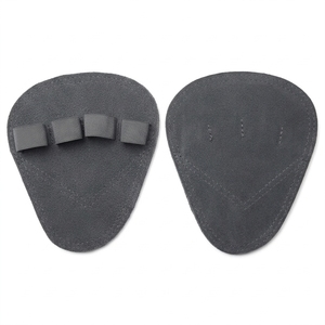 Sangles de poignet réglables en néoprène noir avec fermeture auto-agrippante pour la protection professionnelle des paumes lors des soulevés de terre et des tractions en salle de sport - Product Image 1