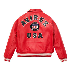 ผู้ผลิตเสื้อแจ็คเก็ตหนัง Avirex แบบสตรีทแวร์ปักลายตามสั่งที่ดีที่สุด ราคาโรงงานสำหรับสั่งซื้อจำนวนมาก - Product Image 2