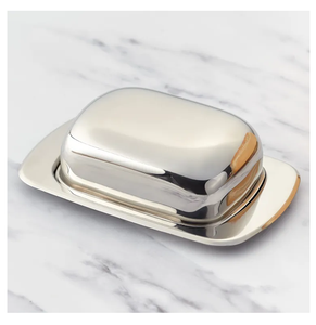 กล่องเนยสแตนเลสทรงกลมเรียบง่าย ใช้สำหรับโรงแรม/บ้าน/ร้านอาหาร ราคาประหยัด - Product Image 5