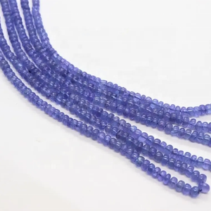 ลูกปัดแทนซาไนต์ธรรมชาติขนาด 5 มม. 6 มม. 7 มม. รูปทรงกลมเรียบ ผลึกแท้ ทำด้วยมือ สำหรับทำเครื่องประดับ ราคาขายส่ง - Product Image 2