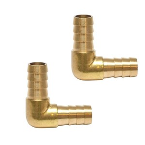 Conector de latón en forma de codo para manguera, 1/4 pulgada, 6 mm DI, para línea de agua, combustible y aire, 90 grados °   Codo Forjado (AOL-055) - Product Image 6