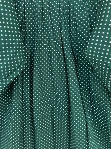 Robe midi en coton bordeaux pour femme, imprimé floral Buta, manches ballon, col en V, coupe trapèze, écologique, faite à la main, pour le bureau, occasion spéciale, boutique - Product Image 5