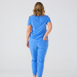 Uniformes Médicos Transpirables de Corte Ajustado para Mujer, Venta al Por Mayor OEM, Color y Logotipo Personalizables, Tela Jersey - Product Image 3