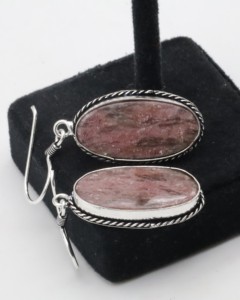 Natural Agate <b>Hoop</b> Earrings with German <b>Silver</b> – Handmade Gemstone <b>Hoop</b> Jewelry for Women - Product Image 3