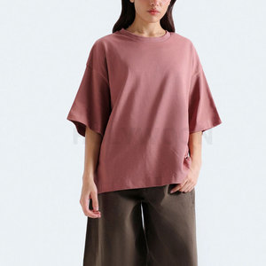 Camiseta Básica Informal de Algodón Suave, Camiseta Personalizada para Mujer, Ropa Informal de Moda de Algodón de Alta Calidad - Product Image 3