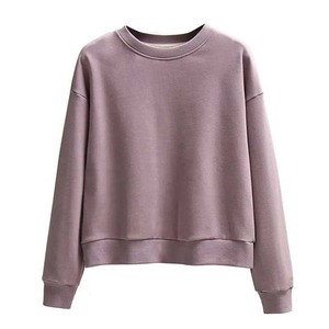 Sudadera Clásica Informal de Cuello Redondo, Color Sólido, Corte Holgado, Estilo Informal, Manga Regular, Tejida, Unisex, Estilo Otoñal - Product Image 6