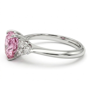Heart & Round Lab Grown <b>Diamond</b> <b>Ring</b> in PT950 Platinum | IGI Certified 2.40 CT Women's Fine Jewelry - Product Image 3
