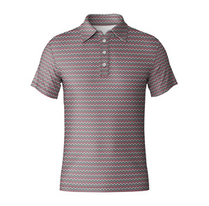 เสื้อโปโลกอล์ฟพิมพ์ลายตามสั่ง OEM สำหรับผู้ชาย ทรงแอธเลติก แขนสั้น คอปก ผ้าเนื้อนุ่ม ระบายความชื้นได้ดี จากผู้ผลิตยอดนิยม - Product Image 1