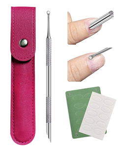 Empujador de Cutículas de Acero Inoxidable de Doble Cabeza, Reutilizable y Duradero, para Limpieza de Uñas, 1 Unidad con Bolsa de Almacenamiento, para Uso en Salón y Hogar, Personalizable - Product Image 6