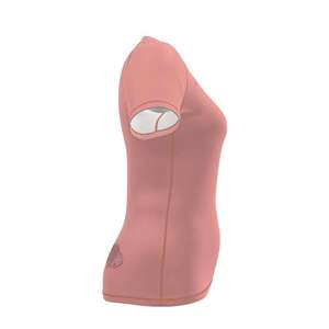 Camiseta Deportiva de Manga Corta para Mujer, con Estampado de Pez Koi Rosa, de Secado Rápido - Product Image 3