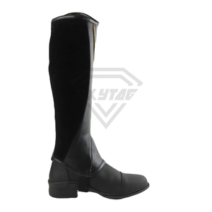 New High Quality <b>Half</b> Horse Riding <b>Chaps</b> for Men and Women Leather Equipment Genuine Leather <b>Chaps</b> for Sale Custom OEM - Product Image 3