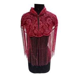 2026 Beaded <b>Sequins</b> Cape 100% Cotton <b>Fabric</b> Best Price From India - Product Image 1