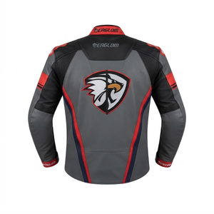 Men’s Custom Cowhide Leather Track <b>Racing</b> <b>Jacket</b>/Chaqueta Made To Measure | Wholesale Custom Motorcycle Gear CE Level 2 - Product Image 2