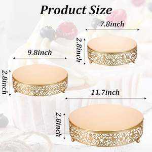 Base para Pastel de Calidad Premium para Presentación de Postres, Adecuada para Cumpleaños, Bodas y Uso en Hoteles - Product Image 2