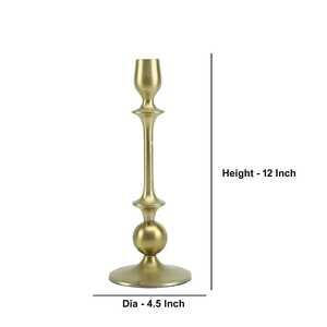 Candelabro Elegante para Decoración de Mesa de Boda con Vela Cónica y Arreglo Floral - Product Image 2