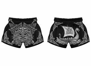 Shorts de Muay Thai personnalisés, imprimés, respirants, OEM ODM, en polyester, confortables, pour entraînement de combat MMA et boxe, pour hommes - Product Image 2