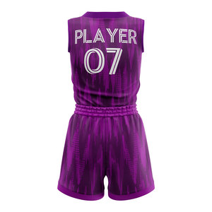 ชุดกางเกงบาสเก็ตบอลสั่งทำสำหรับผู้หญิง พิมพ์ลายแบบ Sublimation ชุดทีม ระบายเหงื่อ แห้งเร็ว ผู้ผลิตชุดกีฬา - Product Image 2