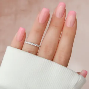 แหวนเพชรทรงกลม Zenorique แบบ U Prong Lab Grown Diamond Eternity ได้รับการรับรองจาก IGI - Product Image 4